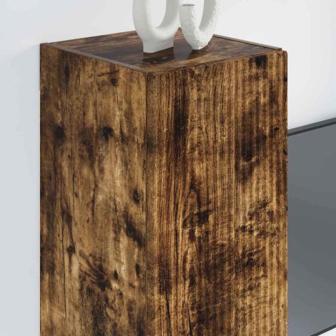 SZAFKA POD TELEWIZOR 2 PCS DĄB WĘDZONY 30X 31X 80CM