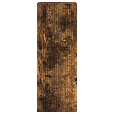 SZAFKA POD TELEWIZOR 2 PCS DĄB WĘDZONY 30X 31X 80CM