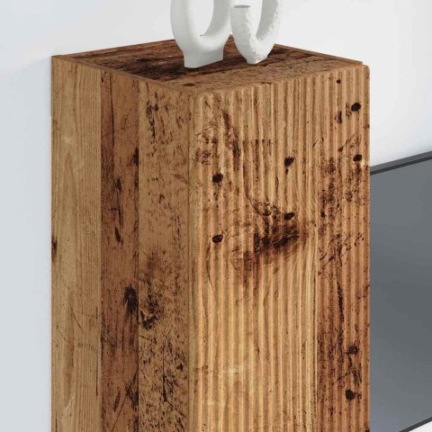 SZAFKA POD TELEWIZOR 2 PCS STARE DREWNO 30X 31X 80CM