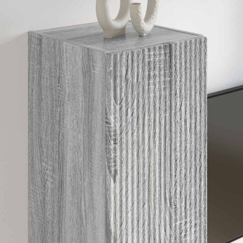 SZAFKA POD TELEWIZOR 2 PCS SZARY SONOMA 30X 31X 100CM