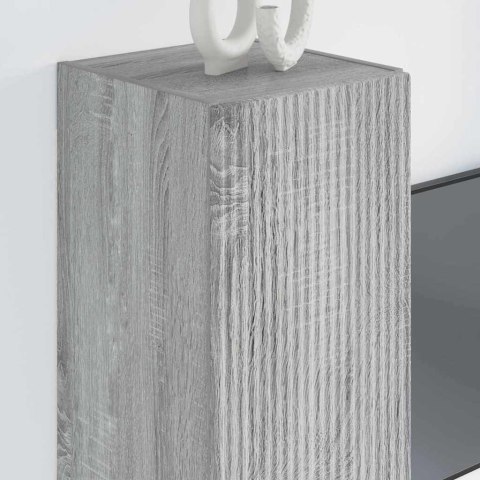 SZAFKA POD TELEWIZOR 2 PCS SZARY SONOMA 30X 31X 80CM