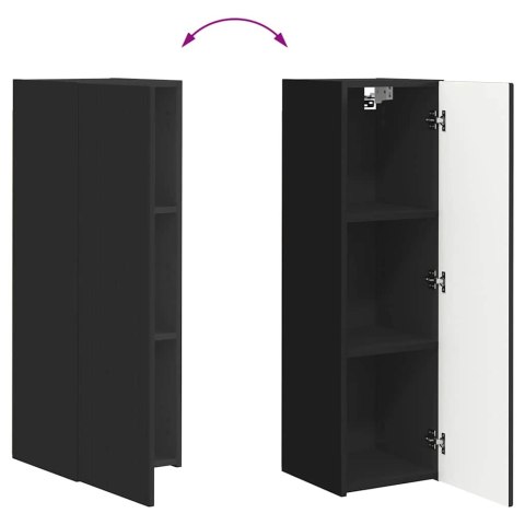 SZAFKA POD TELEWIZOR CZARNY 30X 31X 100CM