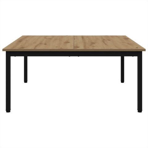 STOLIK KAWOWY DĄB RZEMIEŚLNICZY 100X 100X 45CM