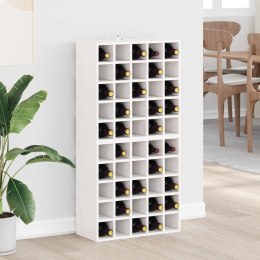 REGAŁ NA WINO 2 PCS BIAŁY 56X 25X 56CM LITE DREWNO SOSNOWE