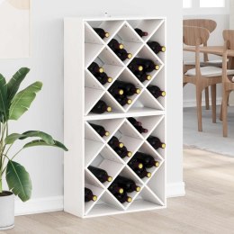 REGAŁ NA WINO 2 PCS BIAŁY 62X 25X 62CM LITE DREWNO SOSNOWE