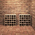 REGAŁ NA WINO 2 PCS NATURALNY 56X 25X 56CM