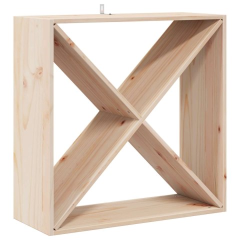 REGAŁ NA WINO 2 PCS NATURALNY 62X 25X 62CM