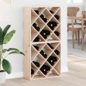 REGAŁ NA WINO 2 PCS NATURALNY 62X 25X 62CM