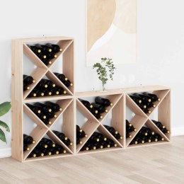 REGAŁ NA WINO 4 PCS NATURALNY 62X 25X 62CM