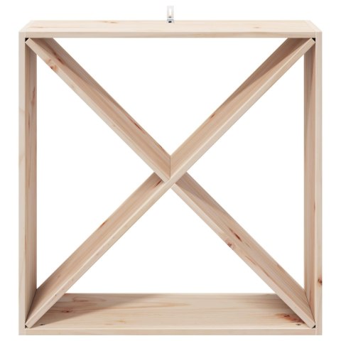 REGAŁ NA WINO 4 SZT. NATURALNY 62X 25X 62CM