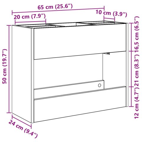 STOJAK NA PARASOL BETONOWY SZARY 65X 24X 50CM