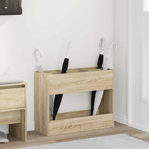 STOJAK NA PARASOL Z PRZECHOWYWANIEM DĄB SONOMA 65X 24X 50CM