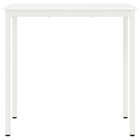 STÓŁ BAROWY BIAŁY 110X55X105CM LITE DREWNO SOSNOWE