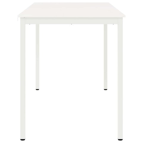 STÓŁ BAROWY BIAŁY 110X55X105CM LITE DREWNO SOSNOWE