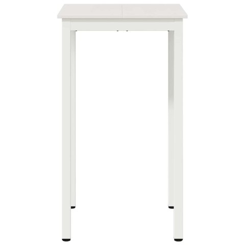 STÓŁ BAROWY BIAŁY 60X60X105CM LITE DREWNO SOSNOWE