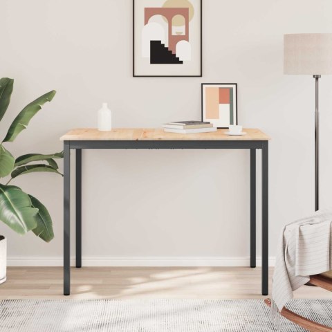 STÓŁ BAROWY NATURALNY 110X55X105CM LITE DREWNO SOSNOWE