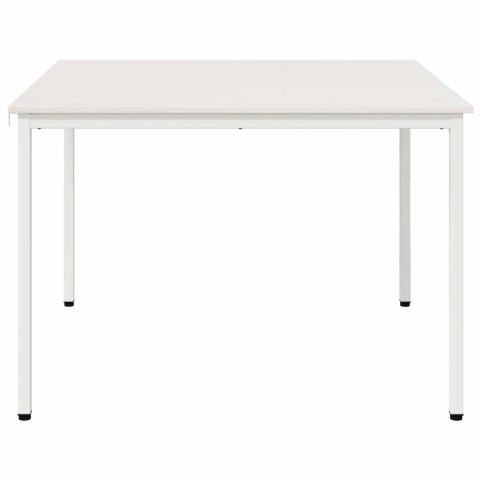 STÓŁ JADALNY BIAŁY 110X110X75CM LITE DREWNO SOSNOWE