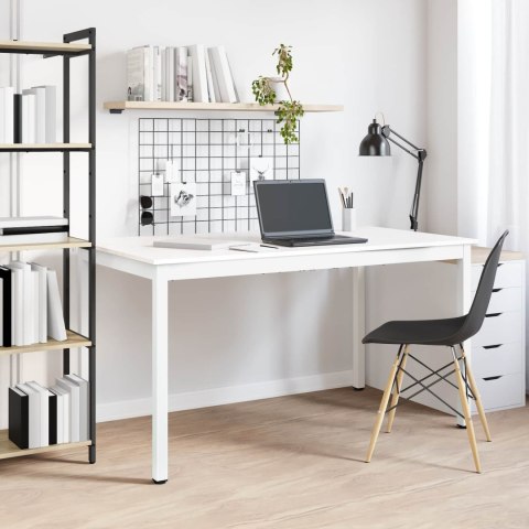 STÓŁ JADALNY BIAŁY 140X80X75CM LITE DREWNO SOSNOWE