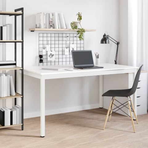 STÓŁ JADALNY BIAŁY 150X90X75CM LITE DREWNO SOSNOWE