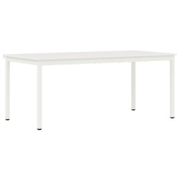 STÓŁ JADALNY BIAŁY 180X90X75CM LITE DREWNO SOSNOWE