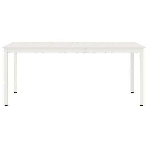 STÓŁ JADALNY BIAŁY 180X90X75CM LITE DREWNO SOSNOWE