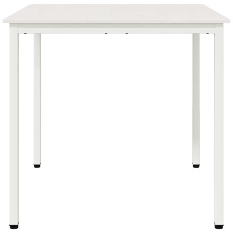 STÓŁ JADALNY BIAŁY 80X80X75CM LITE DREWNO SOSNOWE