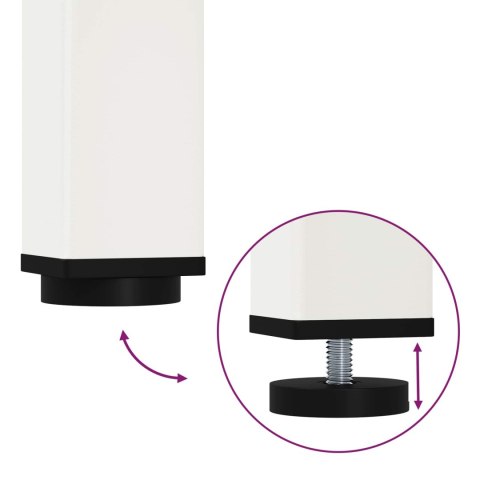 STÓŁ JADALNY BIAŁY 80X80X75CM LITE DREWNO SOSNOWE