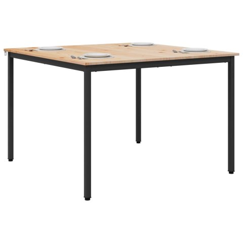 STÓŁ JADALNY NATURALNY 110X110X75CM LITE DREWNO SOSNOWE