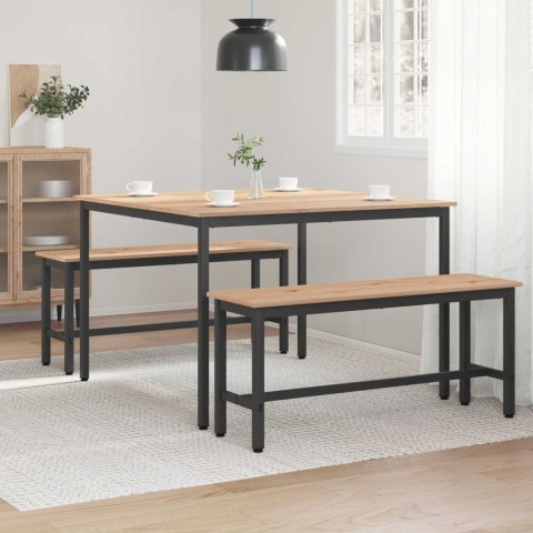 STÓŁ JADALNY NATURALNY 110X110X75CM LITE DREWNO SOSNOWE