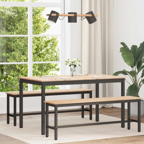 STÓŁ JADALNY NATURALNY 140X80X75CM LITE DREWNO SOSNOWE