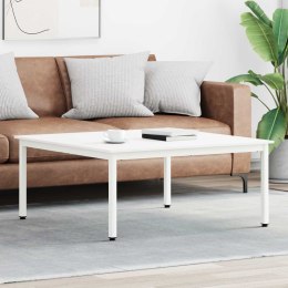 STOLIK KAWOWY BIAŁY 100X 100X 45CM LITE DREWNO SOSNOWE