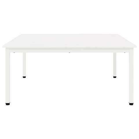 STOLIK KAWOWY BIAŁY 100X 100X 45CM LITE DREWNO SOSNOWE