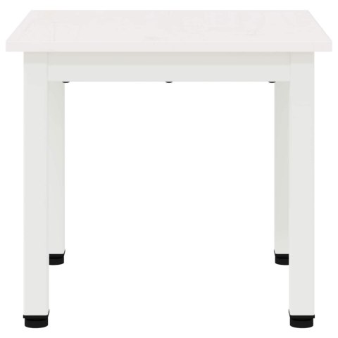 STOLIK KAWOWY BIAŁY 40X 40X 36CM LITE DREWNO SOSNOWE