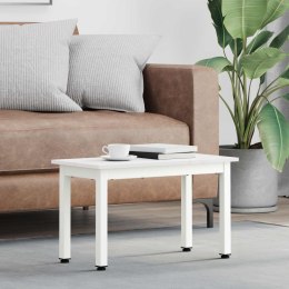 STOLIK KAWOWY BIAŁY 60X 30X 36CM LITE DREWNO SOSNOWE