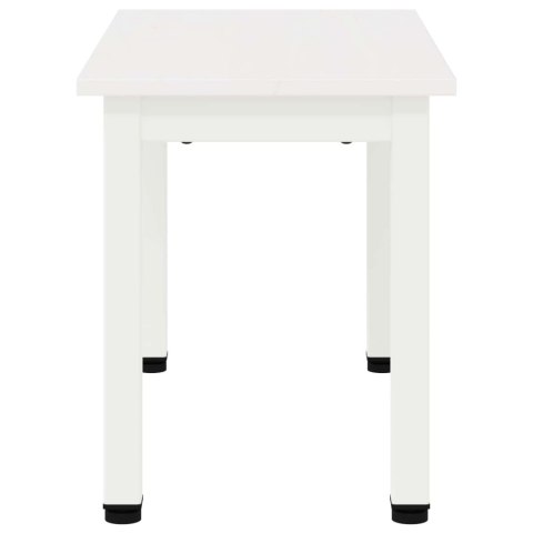 STOLIK KAWOWY BIAŁY 60X 30X 36CM LITE DREWNO SOSNOWE