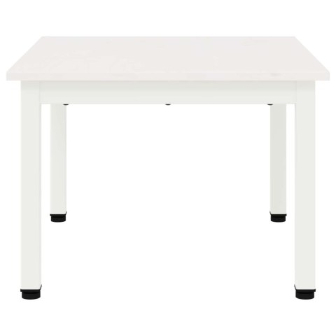 STOLIK KAWOWY BIAŁY 60X 50X 36CM LITE DREWNO SOSNOWE