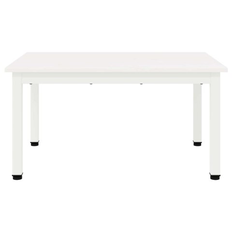 STOLIK KAWOWY BIAŁY 60X 50X 36CM LITE DREWNO SOSNOWE