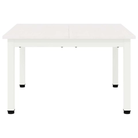 STOLIK KAWOWY BIAŁY 60X 60X 36CM LITE DREWNO SOSNOWE