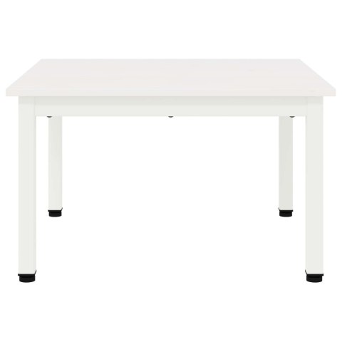 STOLIK KAWOWY BIAŁY 60X 60X 36CM LITE DREWNO SOSNOWE