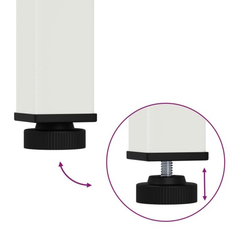 STOLIK KAWOWY BIAŁY 60X 60X 36CM LITE DREWNO SOSNOWE