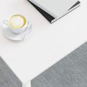 STOLIK KAWOWY BIAŁY 80X 80X 45CM LITE DREWNO SOSNOWE