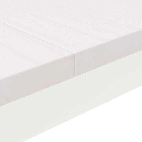 STOLIK KAWOWY BIAŁY 80X 80X 45CM LITE DREWNO SOSNOWE