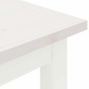 ŁAWKA BIAŁY 200X 35X 45CM LITE DREWNO SOSNOWE