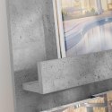 REGAŁ NA GAZETY Z PÓŁKĄ BETONOWY SZARY 43X 11X 102CM