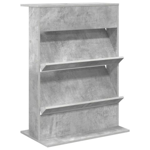 REGAŁ NA GAZETY Z PÓŁKĄ BETONOWY SZARY 70X 41X 96CM