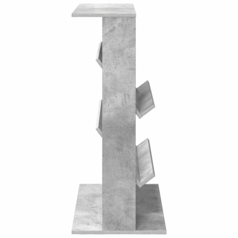 REGAŁ NA GAZETY Z PÓŁKĄ BETONOWY SZARY 70X 41X 96CM