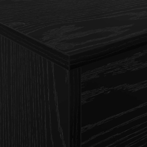 REGAŁ NA GAZETY Z PÓŁKĄ CZARNY DĄB 70X 41X 156CM