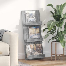 REGAŁ NA GAZETY Z PÓŁKĄ SZARY SONOMA 43X 11X 102CM