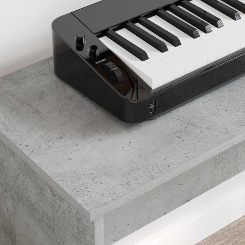 STOJAK NA KEYBOARD BETONOWY SZARY 100X 32X 64CM