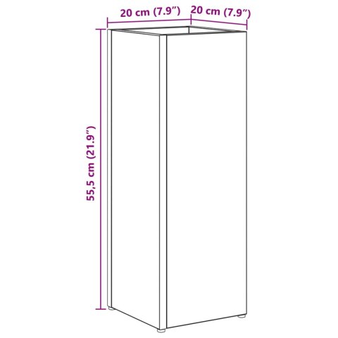 STOJAK NA PARASOL BETONOWY SZARY 20X 20X 55,5CM